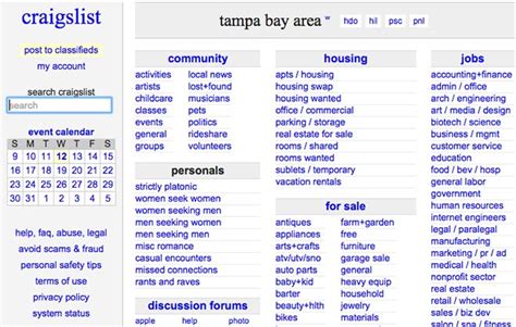 see also. . Craigslist free tampa
